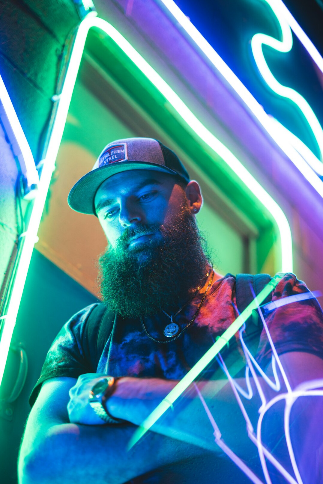 Portrait of a bearded photographer
